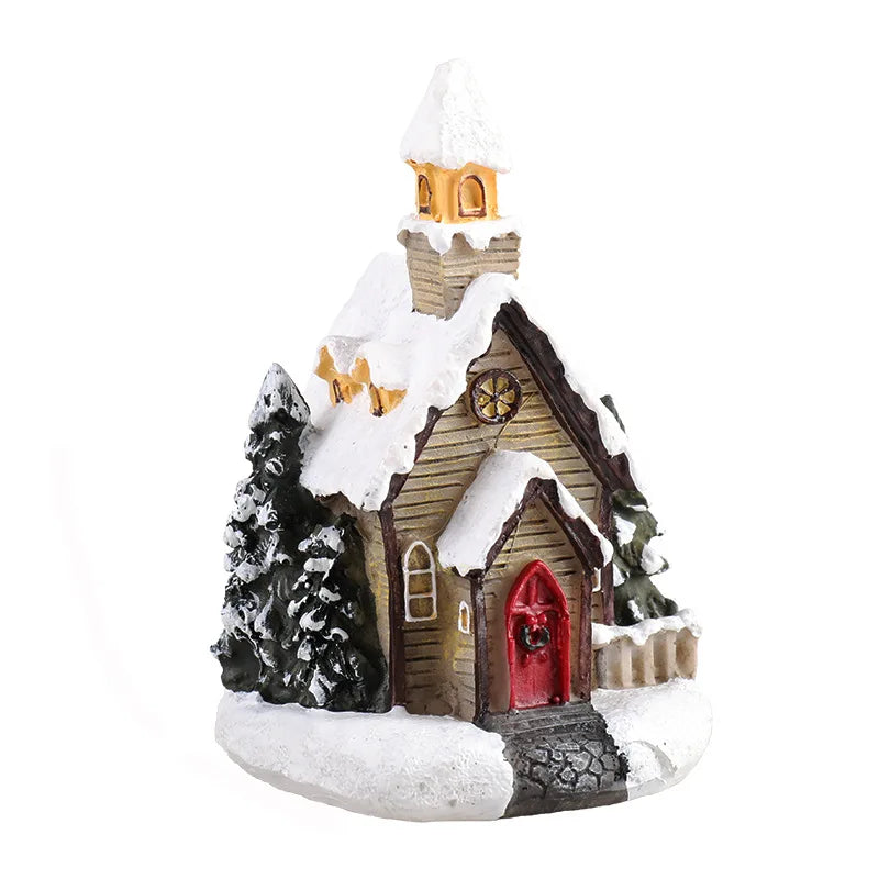 Enchanting LED Christmas Village House Ornament - Image 4