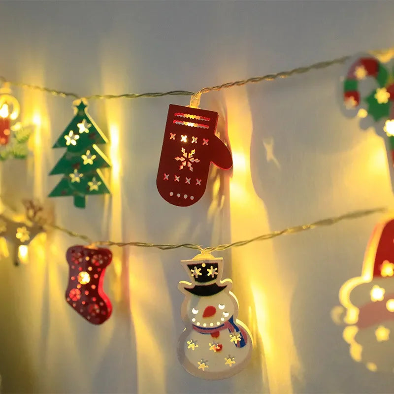 Christmas LED String Lights: Santa, Elk & Snowman - Image 6