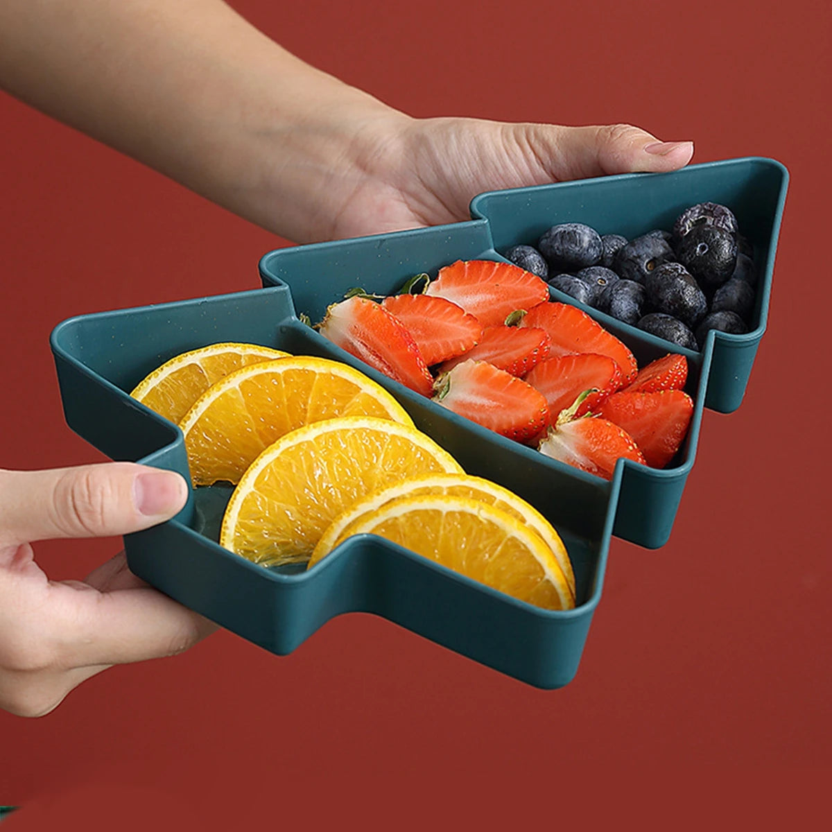 Festive Christmas Tree Fruit Plate for Holiday Cheer - Image 9
