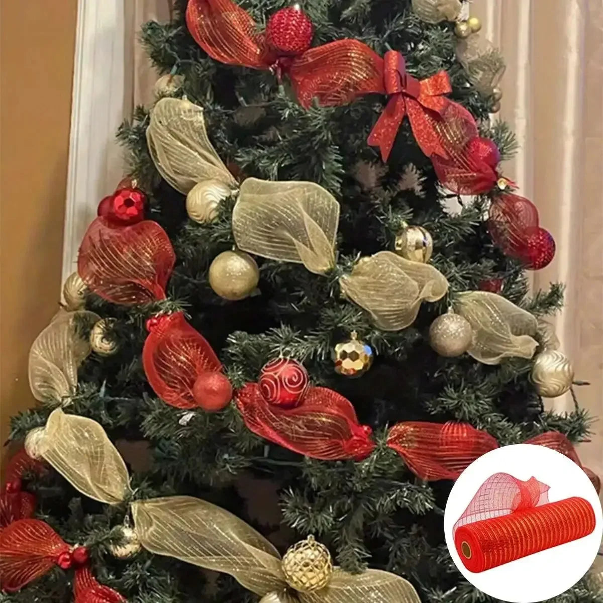 Charming Mesh Ribbon for Festive Christmas Decor - Image 20