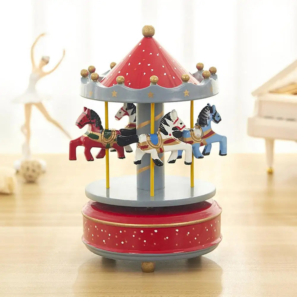Vintage Christmas Carousel Music Box Gift - Image 16