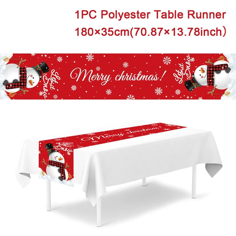 Festive Christmas Table Runner for Holiday Décor - Image 46