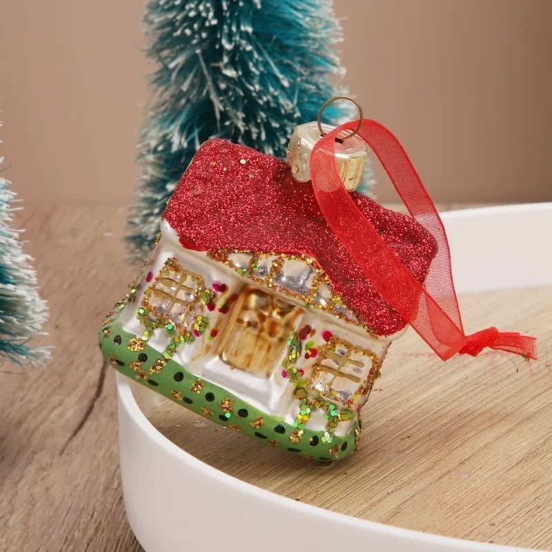 Elegant Nativity Glass Ornaments for Christmas Decor - Image 9