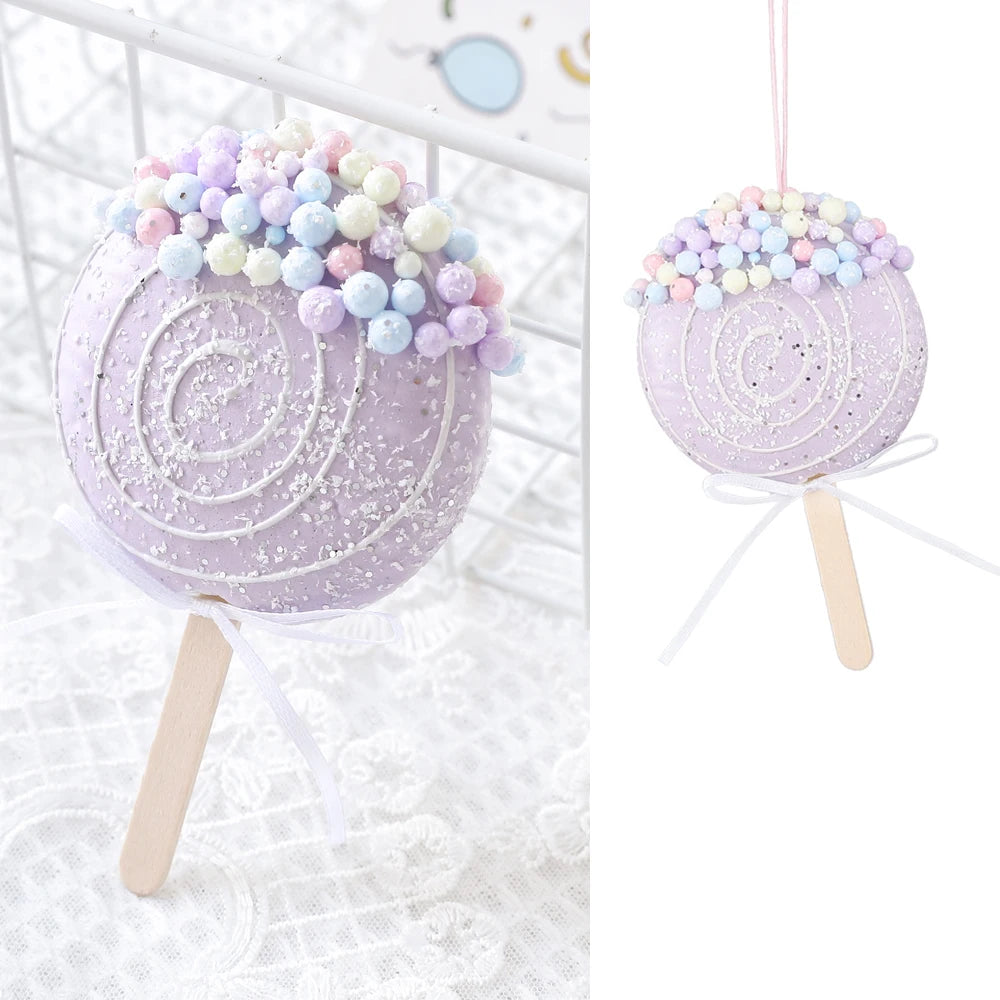 Spiral Pink & Blue Christmas Tree Ornaments - Image 9
