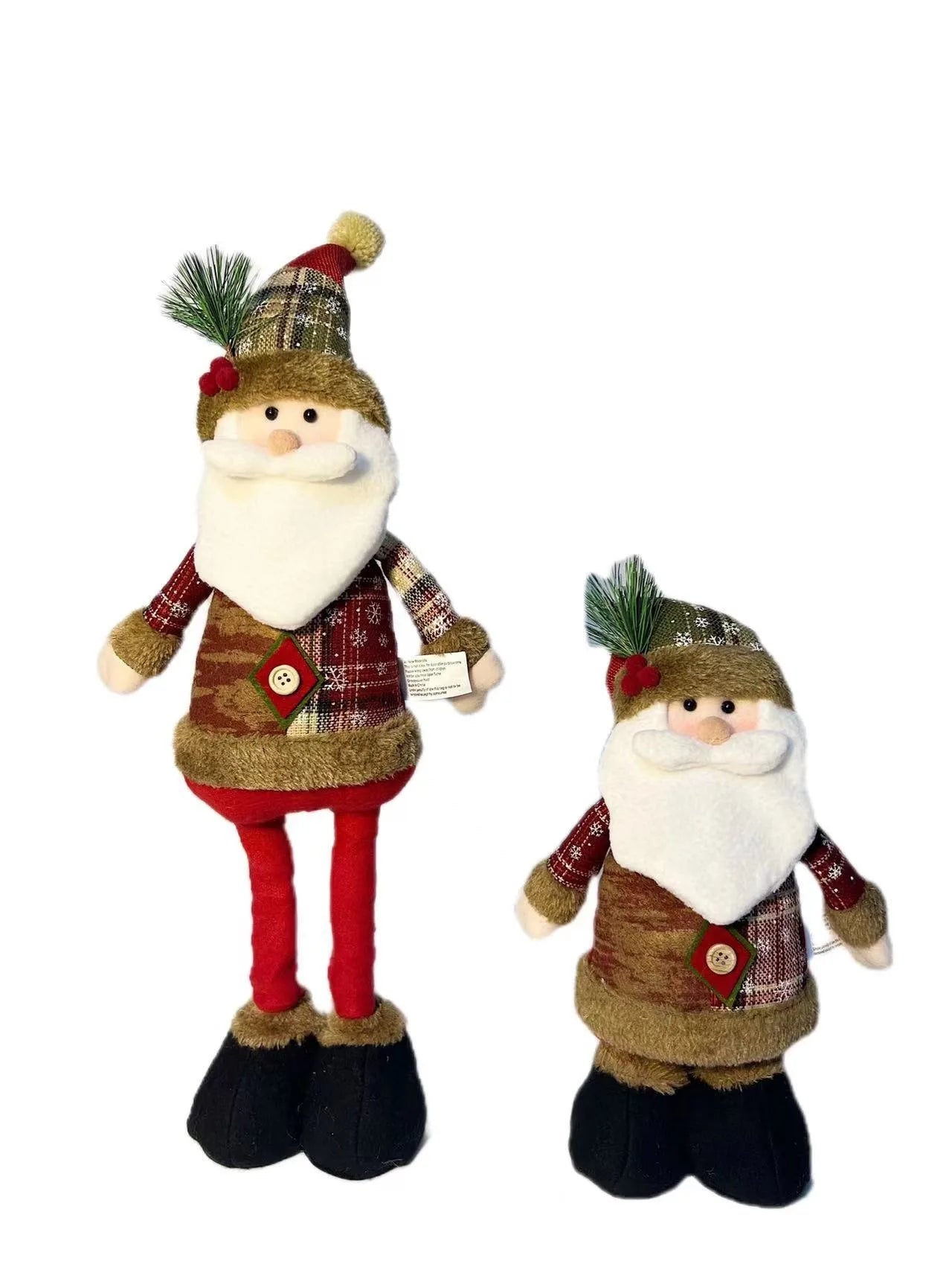 Charming Christmas Doll Trio: Santa, Reindeer, Snowman - Image 8