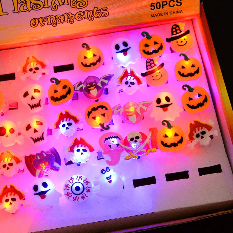 Glowing Halloween Ring Set for Festive Decor - Image 6