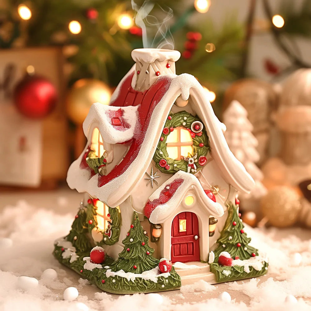 Glowing Christmas Village House LED Ornament Decor