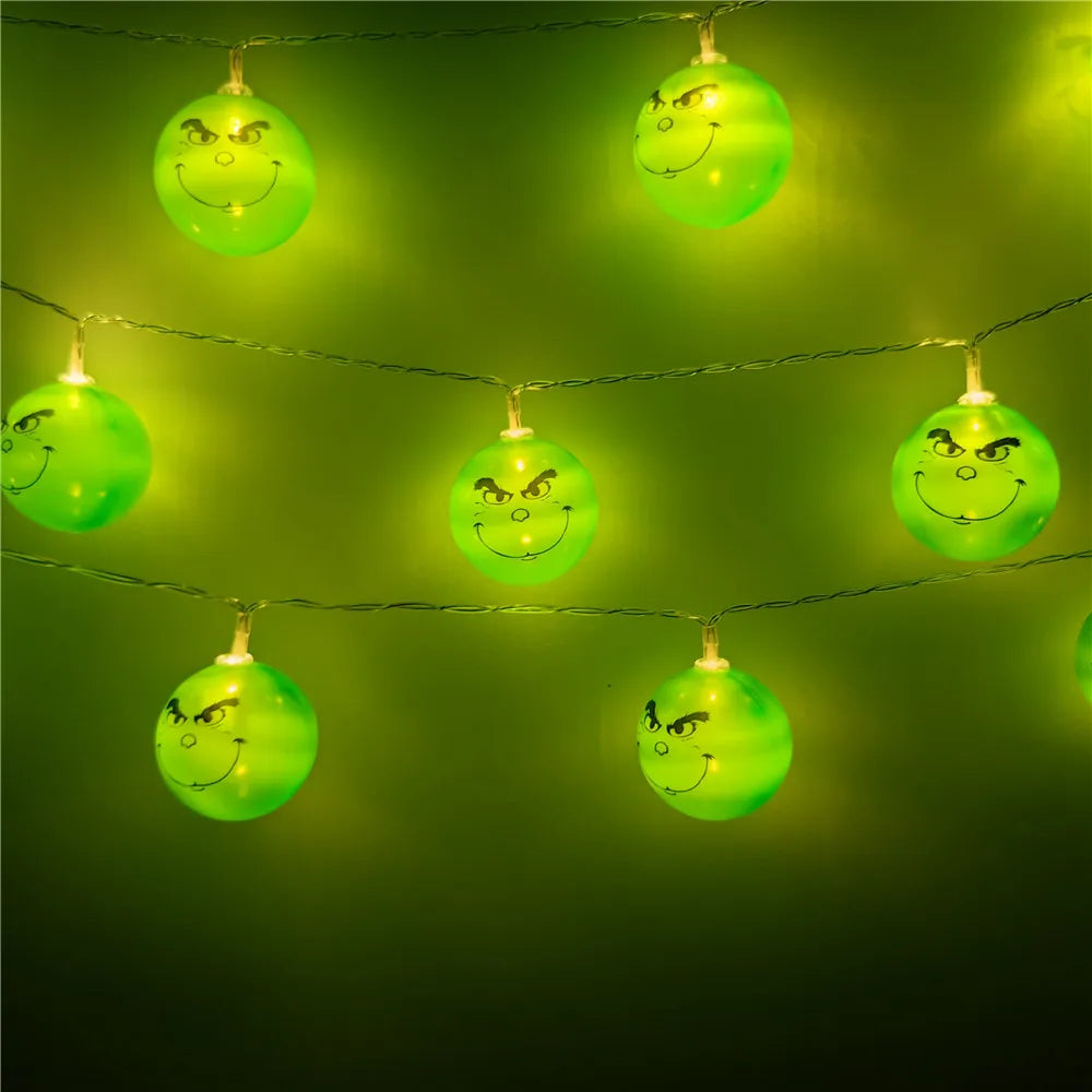 Festive Green Ball String Lights for Holidays - Image 32
