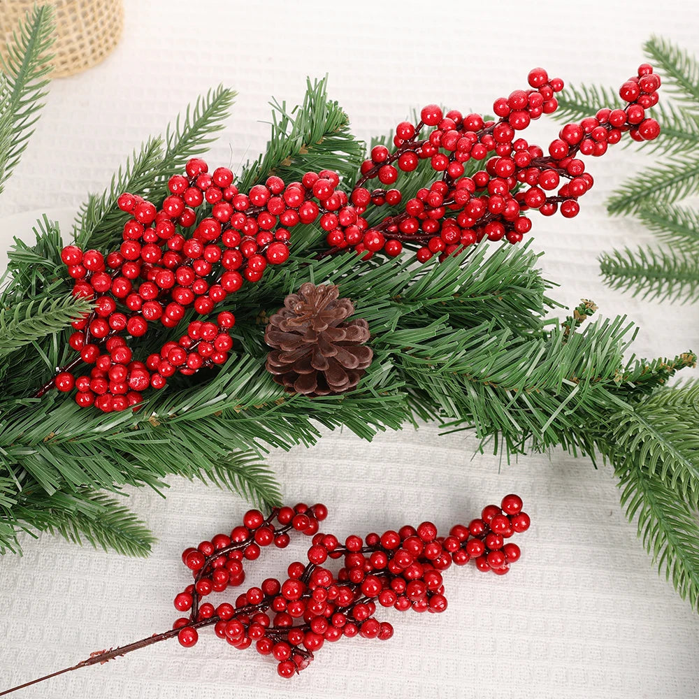 Festive Red Berry Bouquet for Christmas Decor - Image 16