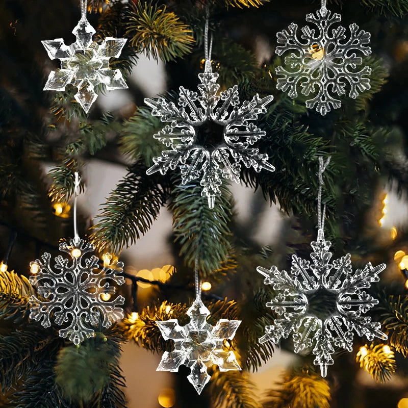 3-Piece Acrylic Snowflake Ornaments for Christmas - Image 19