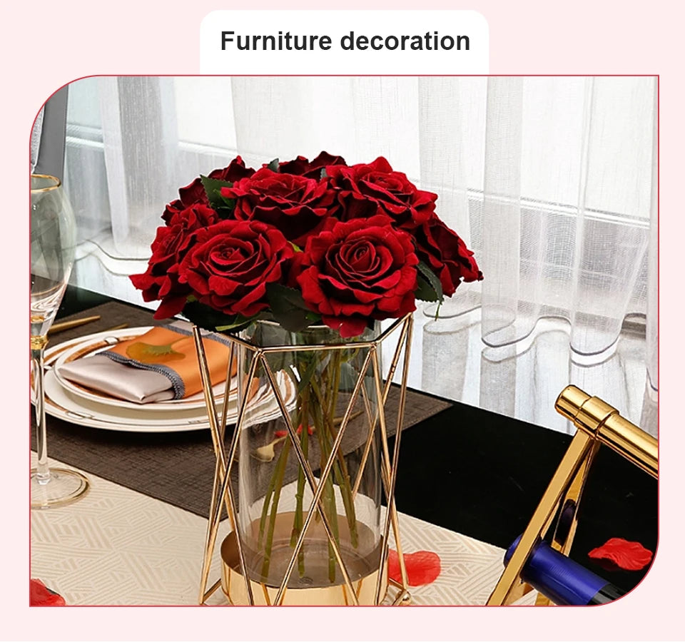 Forever Mini Rose Heads for Christmas Décor - Image 46