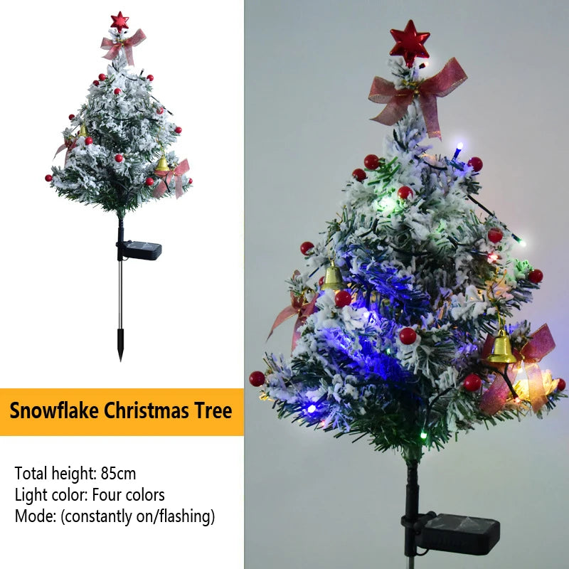 Enchanting Solar Snowflake Lights for Christmas Lawn - Image 6