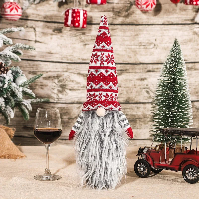 Festive Christmas Wine Bottle Cover & Ornament - Image 16