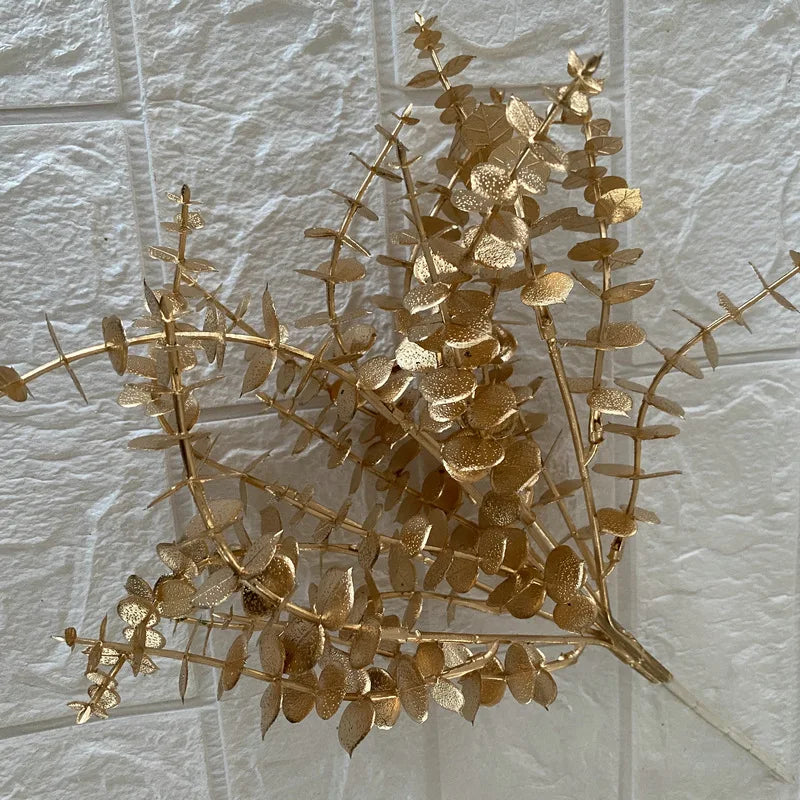 “Elegant Golden Eucalyptus Rose Bouquet for Christmas” - Image 41