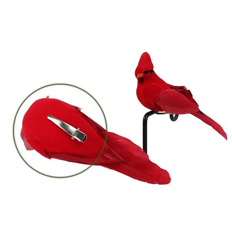 Charming Artificial Pigeon Doves for Christmas Decor - Image 38
