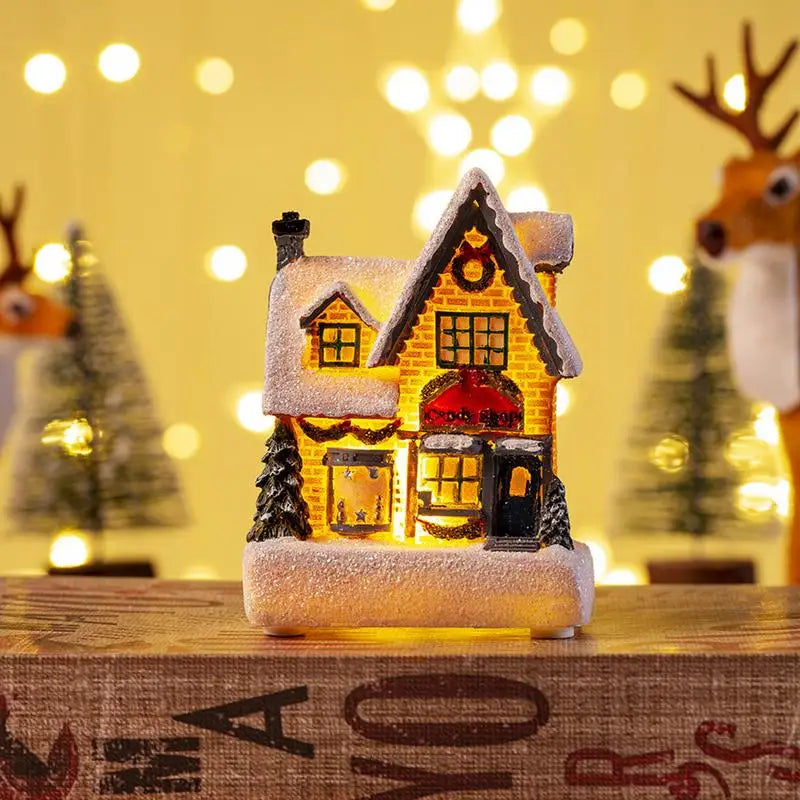 Glowing Christmas Village House LED Ornament Decor - Image 7