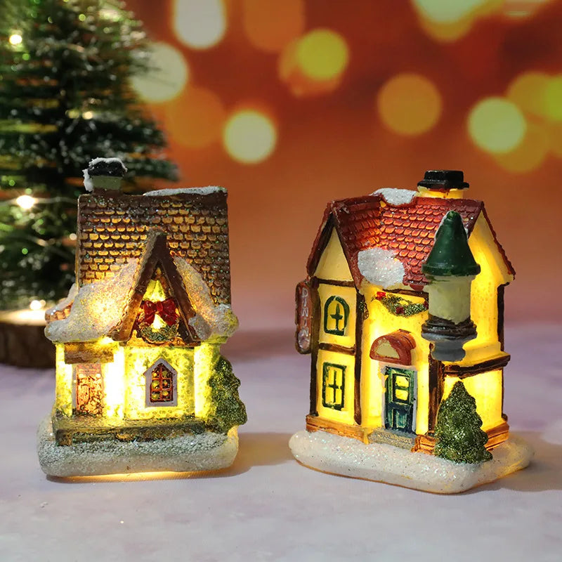 Enchanting LED Christmas Village House Ornament - Image 7