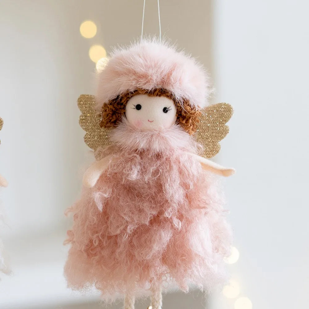Charming Pink & White Angel Doll Tree Ornament - Image 28