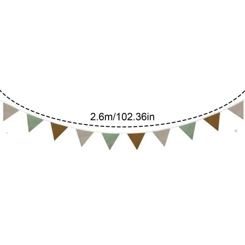 Colorful Jute Pennant Bunting for Holiday Decor - Image 8
