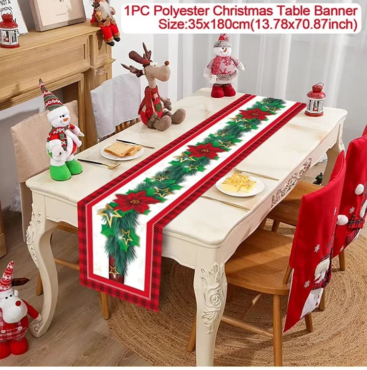 Festive Christmas Table Runner for Holiday Décor - Image 45