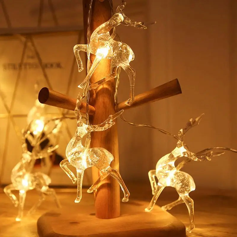 Enchanting 10LED Reindeer String Lights for Christmas - Image 8