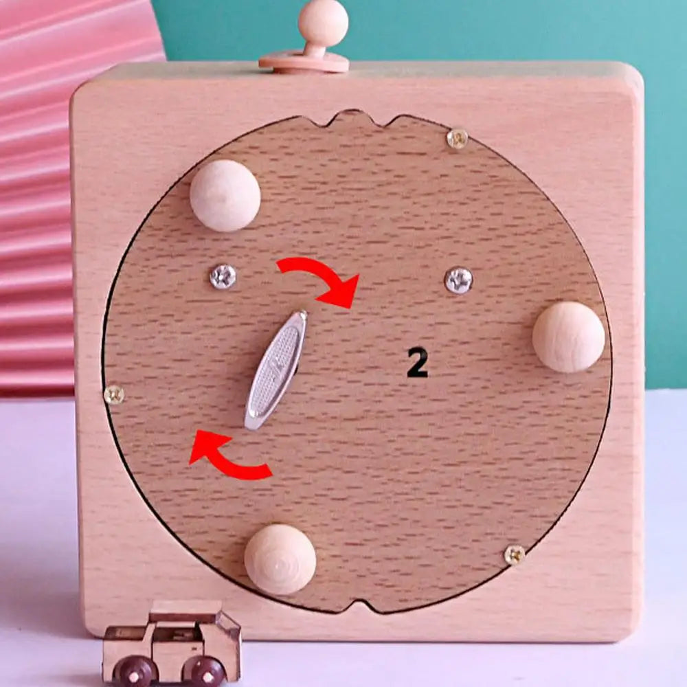 Enchanting Wooden Carousel Music Box for Christmas - Image 14