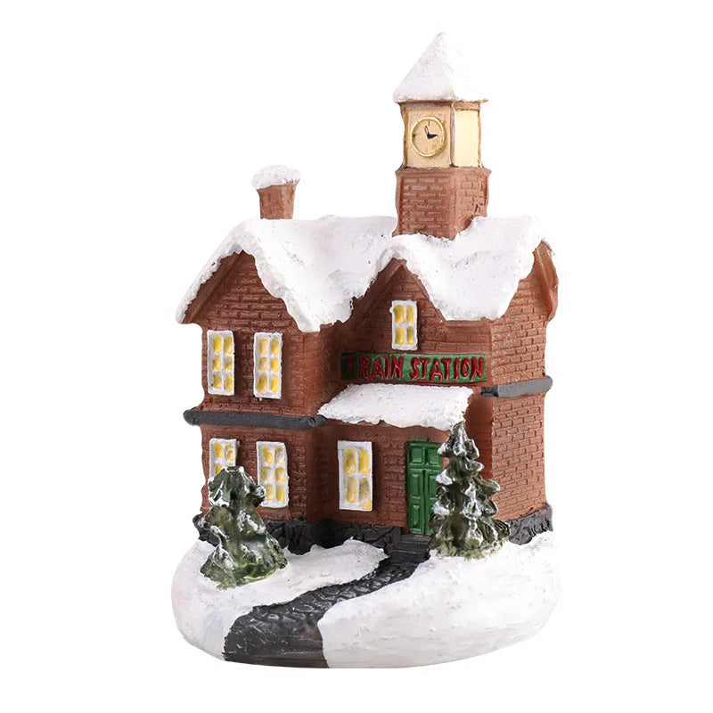 Enchanting LED Christmas Village House Ornament - Image 6