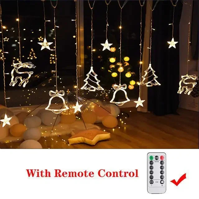 Magical LED Christmas Curtain String Lights - Image 19