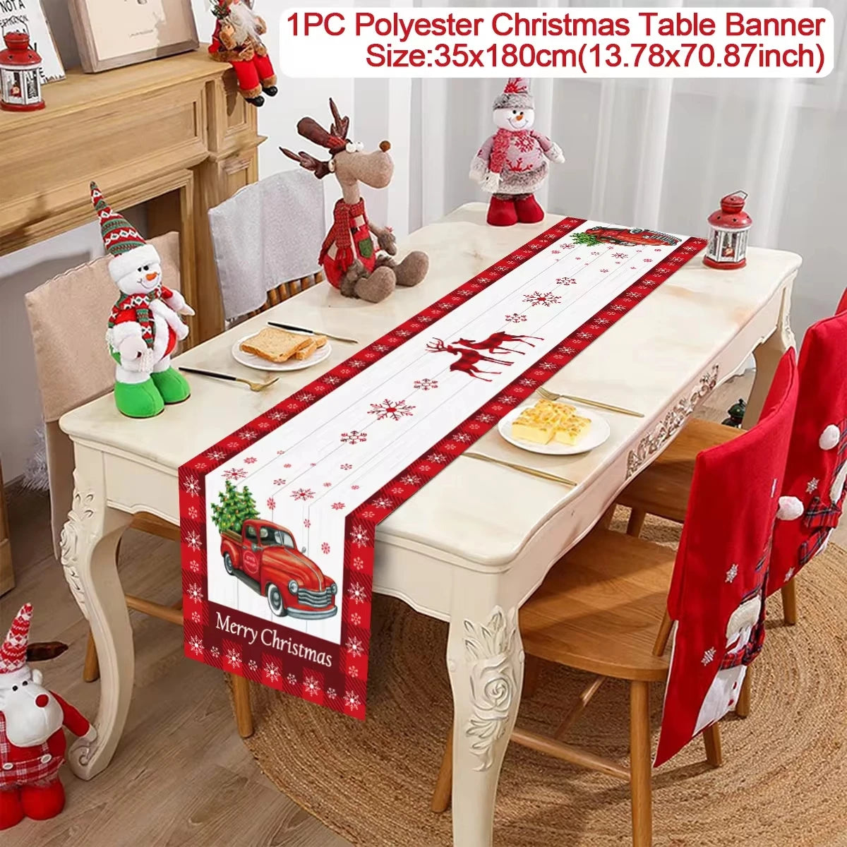 Festive Merry Christmas Table Runner for Holiday Cheer - Image 42