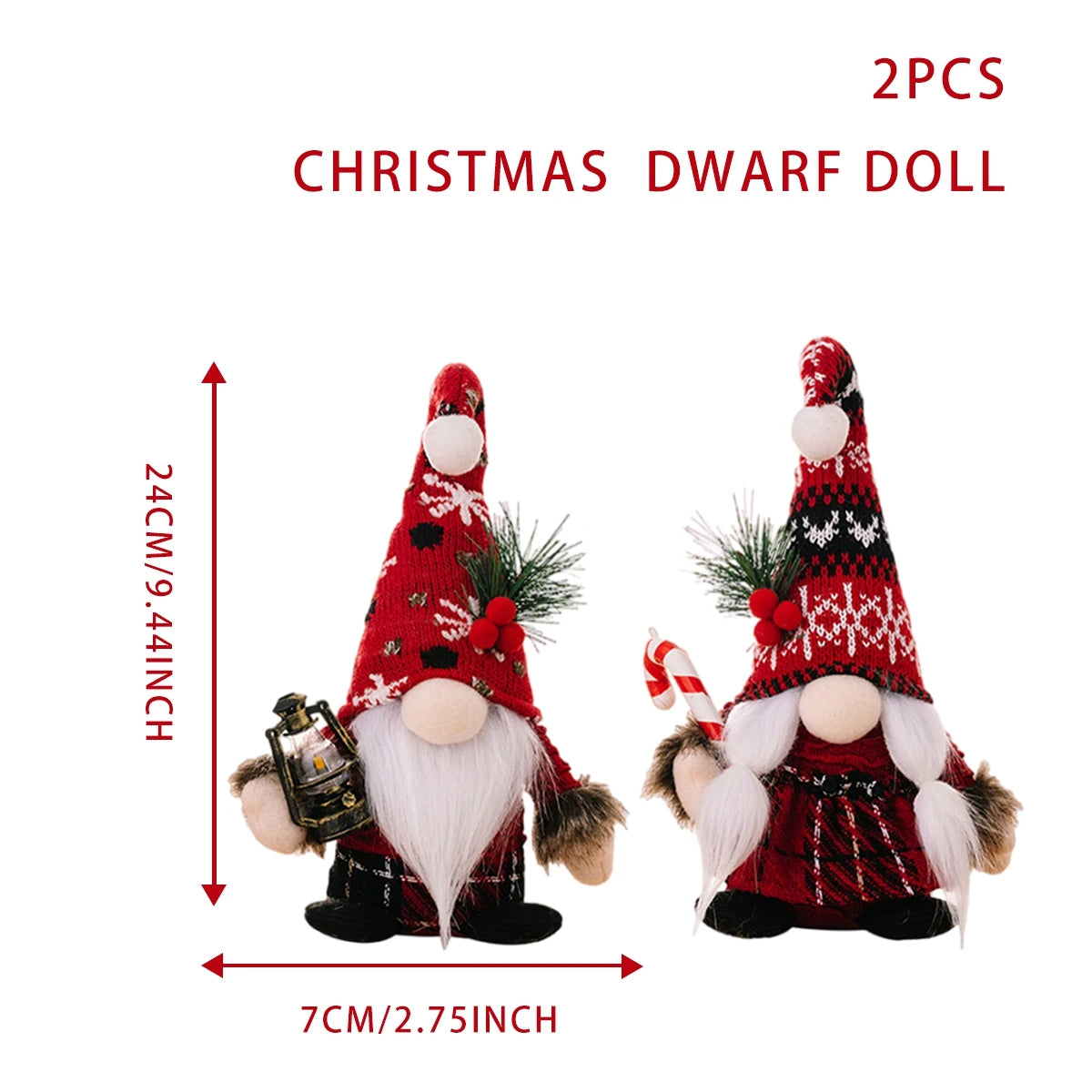 Charming Faceless Gnome Christmas Home Decorations - Image 6