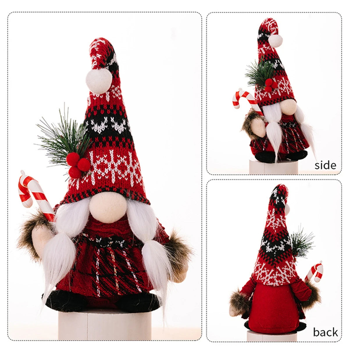 Charming Faceless Gnome Christmas Home Decorations - Image 9
