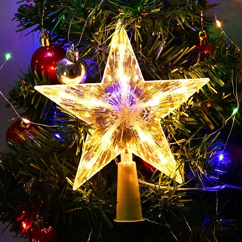 Enchanting LED Christmas Tree Star Topper Ornament - Image 16