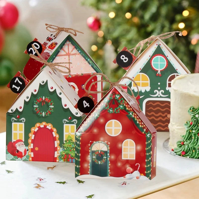 Festive Merry Christmas Paper Box Ornaments - Image 29