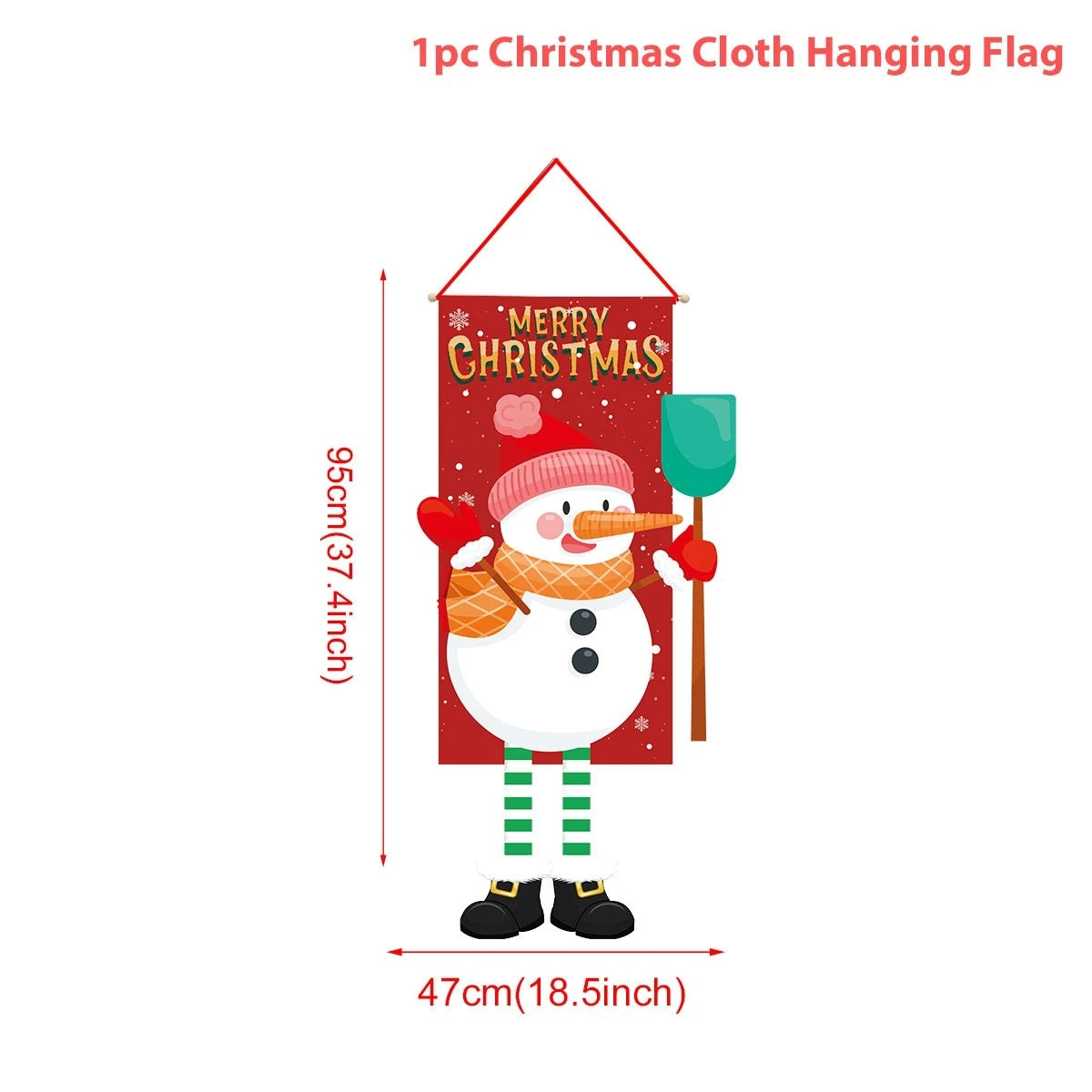 Festive Christmas Hanging Flag for Home Decor - Image 6