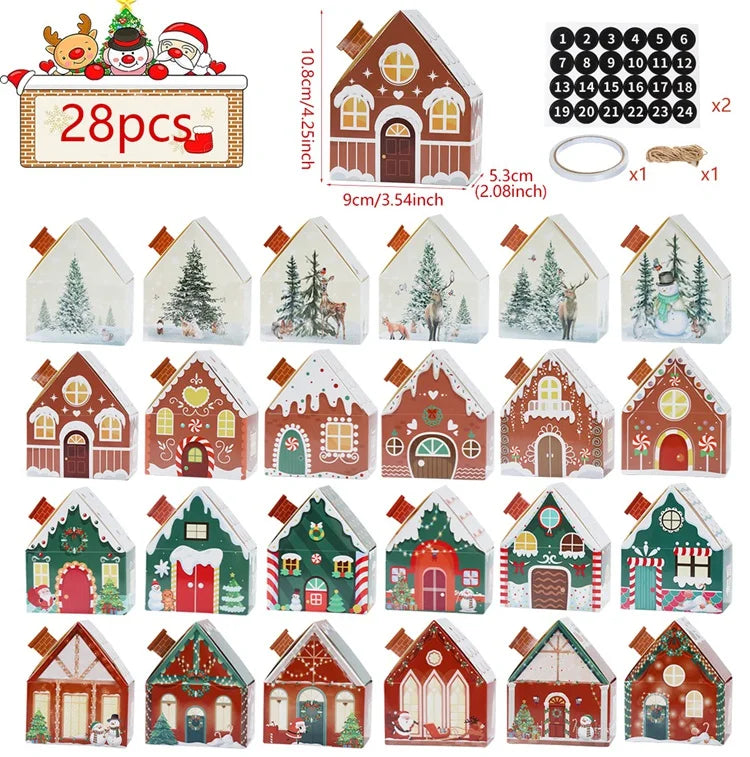 Festive Merry Christmas Paper Box Ornaments - Image 8