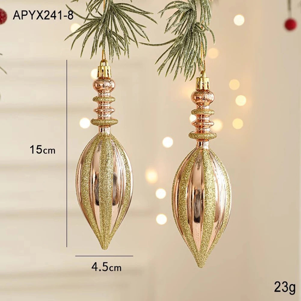 2pc Candy Cane & Pine Cone Tree Ornaments - Image 19