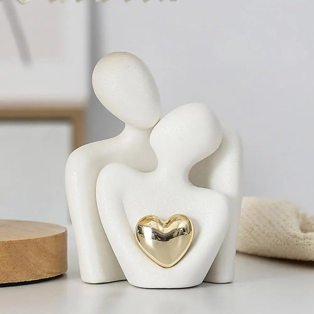 Nordic Abstract Couple Ceramic Sculpture for Christmas Decor - Image 11