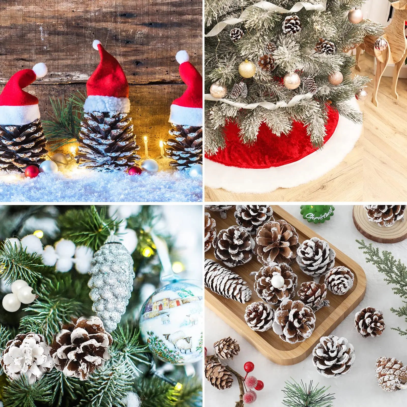 Charming Pine Cone & Berry Christmas Ornament Set - Image 7