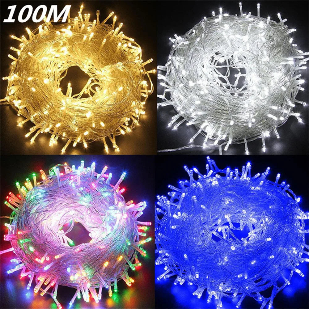Elegant Waterproof LED Garland Lights for Christmas - Image 3