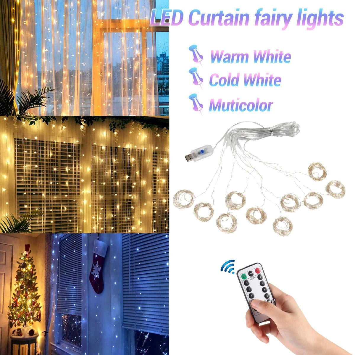 Enchanting USB Fairy String Lights for Christmas Decor - Image 7