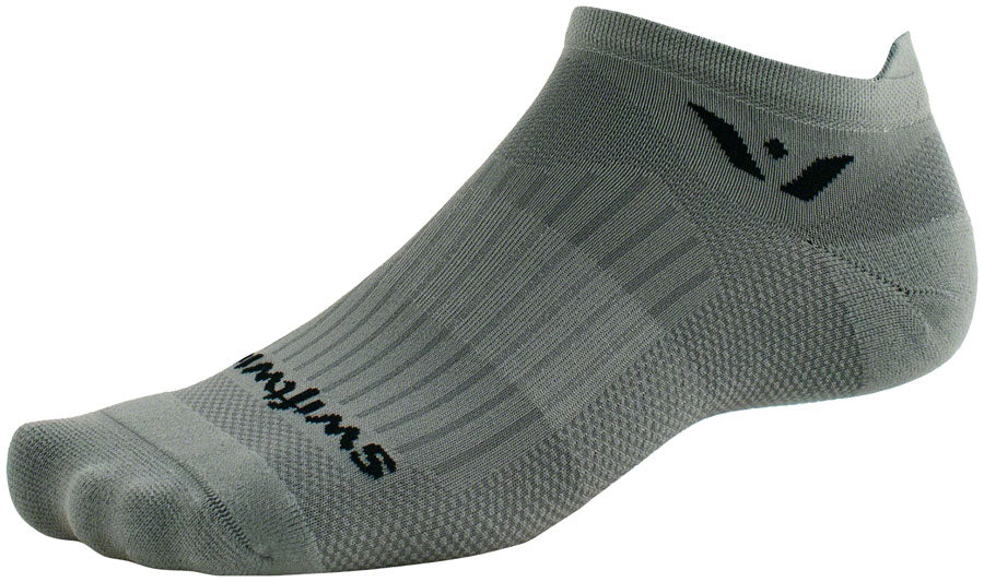 Swiftwick Aspire No Show Socks - Pewter Medium
