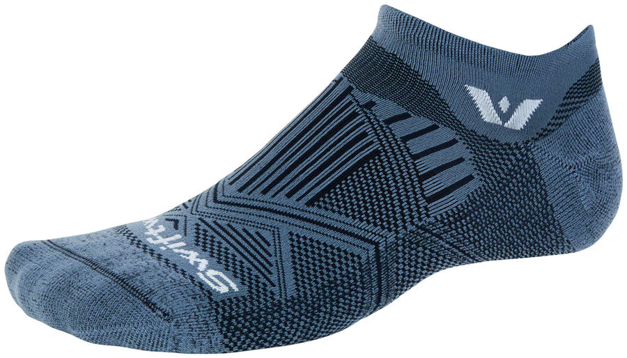 SwiftWick Aspire No Show Socks - Denim Medium