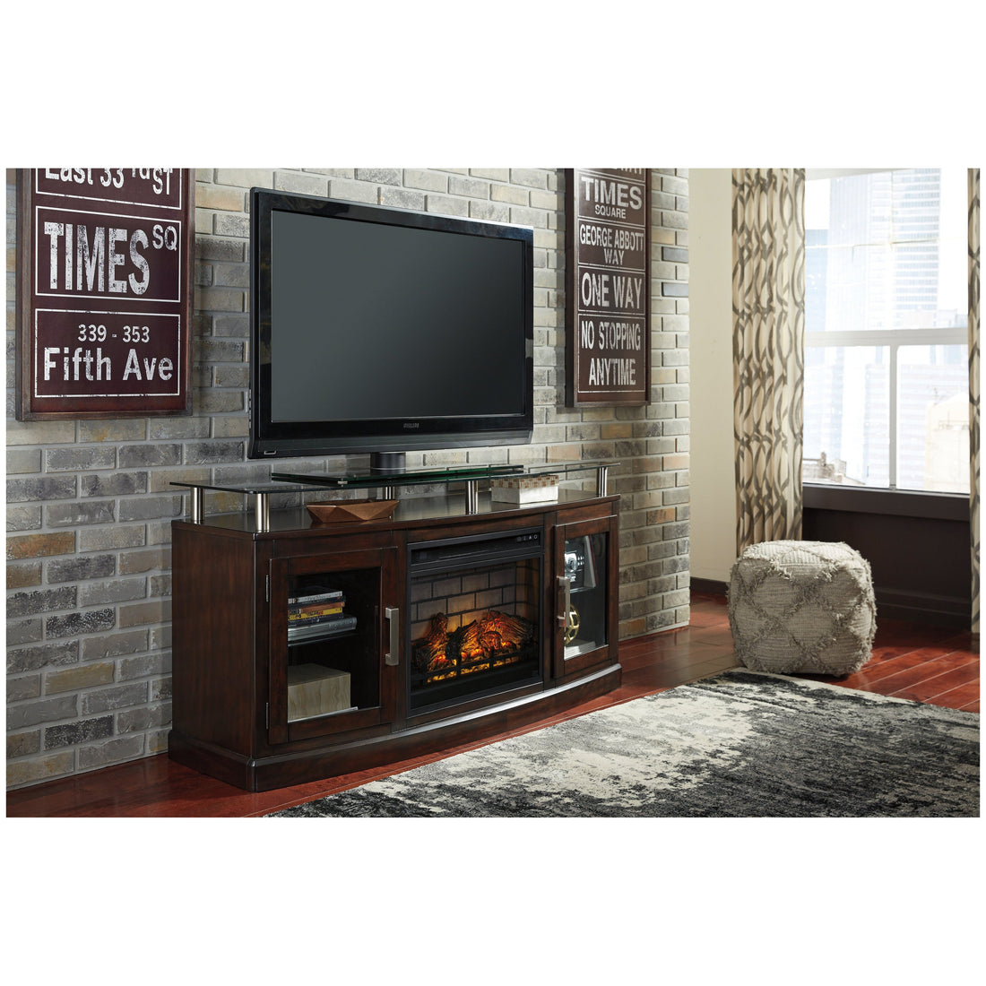 Mueble para TV Flamory de 72 con Chimenea Eléctrica – Beck's Furniture