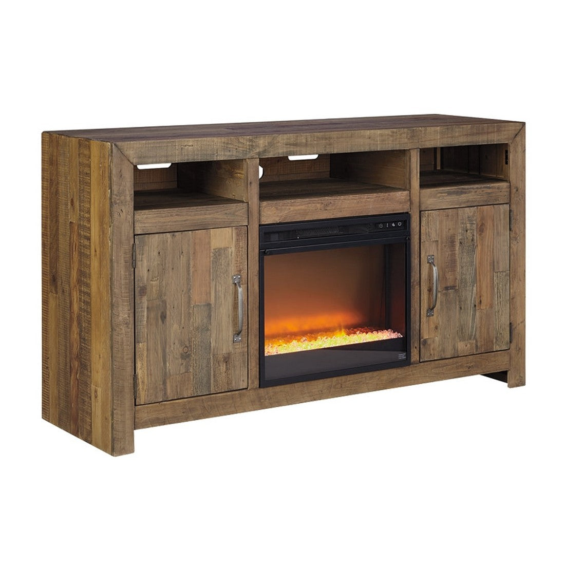  American TV Lift Gabinete - Mueble de TV con chimenea de valle  moderno hecho a mano (mueble de TV de 60 : Hogar y Cocina