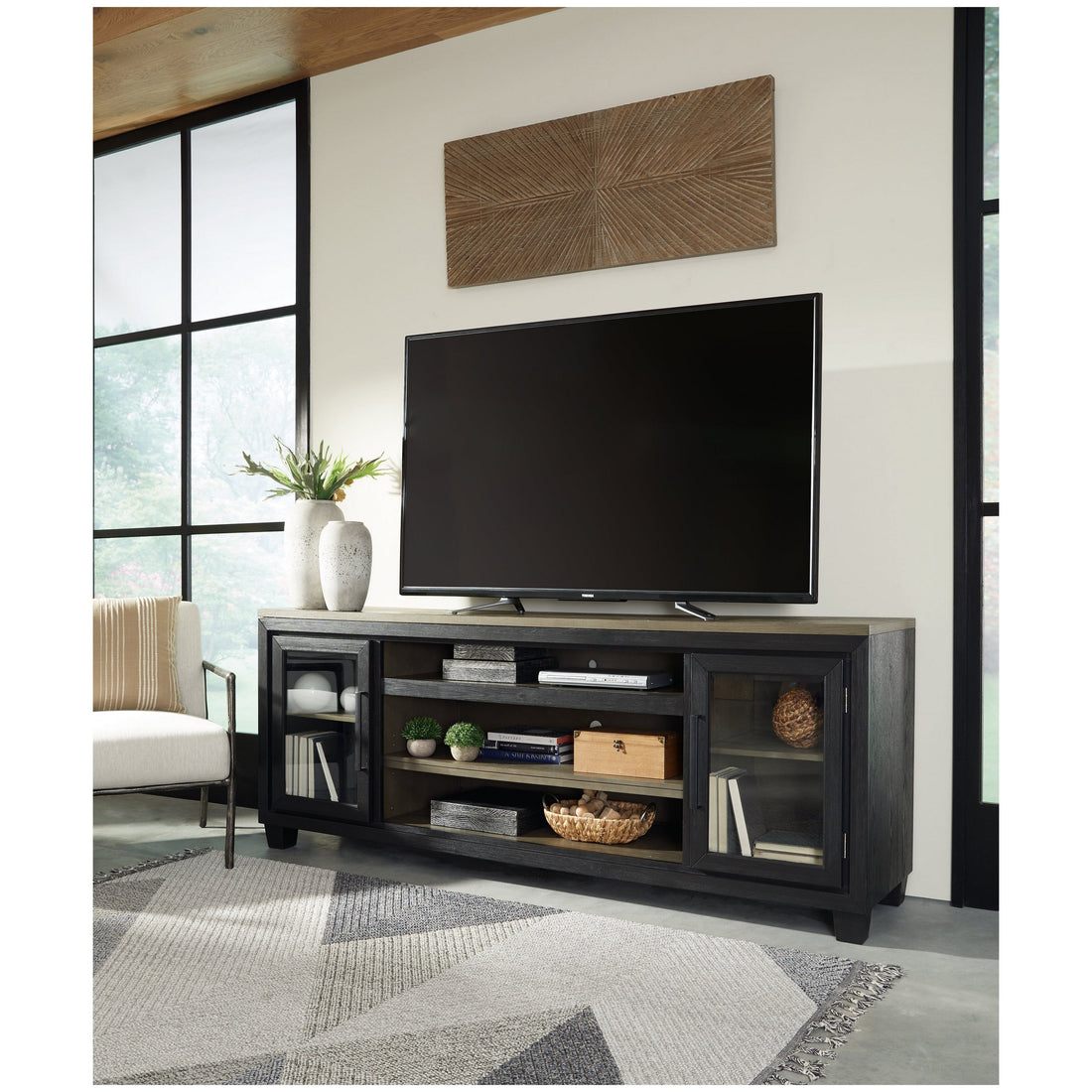 Mueble para TV Chanceen de 60 con chimenea eléctrica – Beck's Furniture