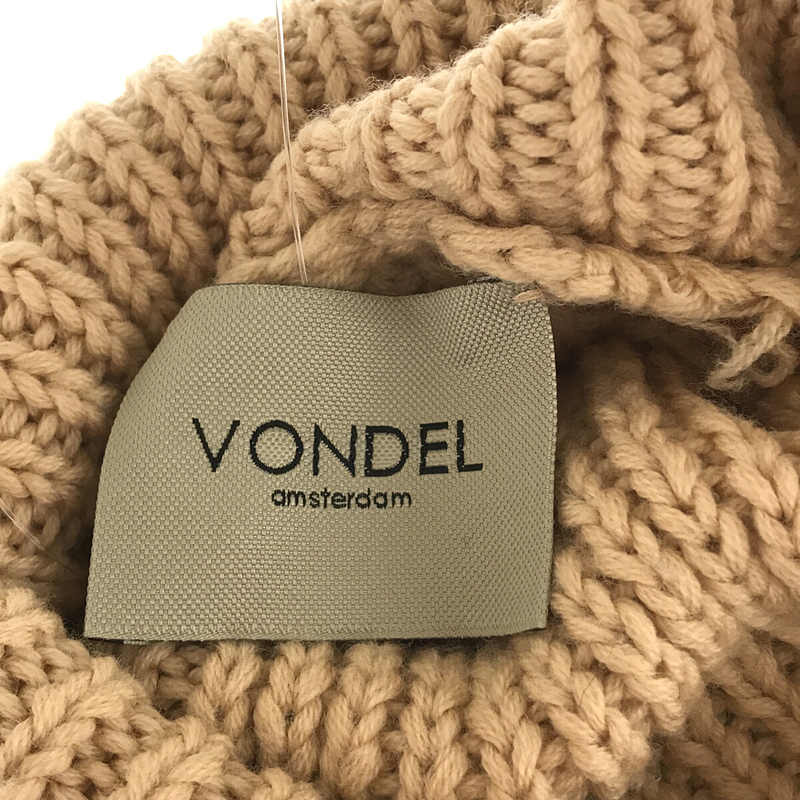 VONDEL / フォンデル | ハイネック ローゲージ ニット セーター | S |