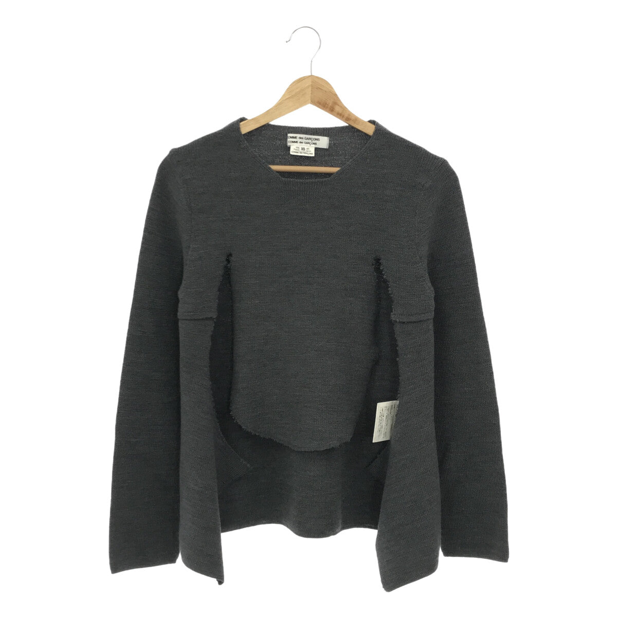 シャツ/ブラウス(長袖/七分)Mame Kurogouchi / マメクロゴウチ | Crew Neck Wool Shirt / クルーネック ウールシャツ トップス | 1 | ブラック | レディース