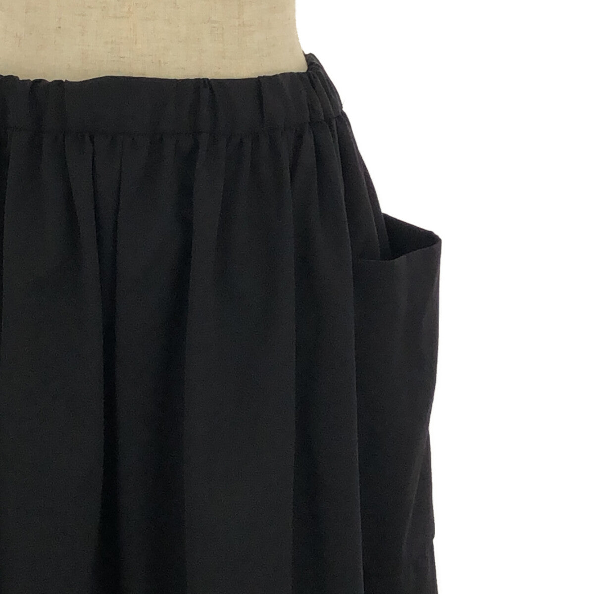 【美品】  Y's / ワイズヨウジヤマモト | TRIACETATE POLYESTER de CHINE ASYMMETRY PANTS / トリアセテート アシンメトリー スリット ワイドパンツ | 3 | ブラック | レディース