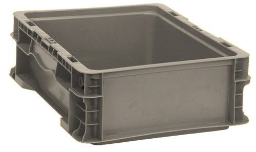 Quantum RSO1215-5 Heavy-Duty Straight Wall Stacking Container, 15" x 12" x 5"