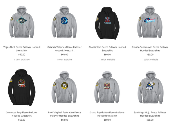 Shop Hoodies - PRO Volleyball Federation